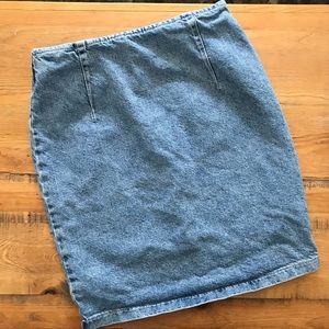 Light Denim Mini Skirt